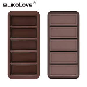 แม่พิมพ์ซิลิโคน MUYULINS แบบ 5 ช่อง ใช้สำหรับอบซีเรียลบาร์ บิสกิต และขนมหวาน - Product Image 1