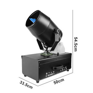 آلة ثلج صناعي من الألومنيوم يتم التحكم فيها عن بعد كهربائية الثلج الجاف لحفلات الزفاف في عيد الميلاد وحفلات الزفاف والمسرح - Product Image 3