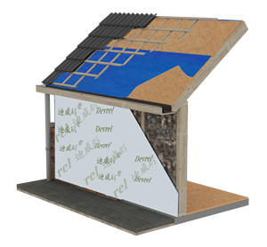 Barrera de agua Ark 017 ASTM E84 Membrana de envoltura de Casa transpirable impermeable para construcción 4 pies * 250 pies o 5 pies * 1000 pies - Product Image 4