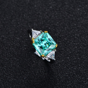 Anello Eternity in Argento Sterling 925, Lussuoso Zircone Taglio Ghiaccio, Anello di Fidanzamento e Matrimonio Placcato in Rodio, Gioielli Raffinati per Donne - Product Image 4