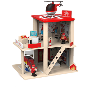 SENHE bambini giocano a casa parcheggio giochi <span class=keywords><strong>di</strong></span> ruolo finta <span class=keywords><strong>stazione</strong></span> dei pompieri della <span class=keywords><strong>polizia</strong></span> assemblati giocattoli educativi in legno per <span class=keywords><strong>la</strong></span> prima educazione - Product Image 1