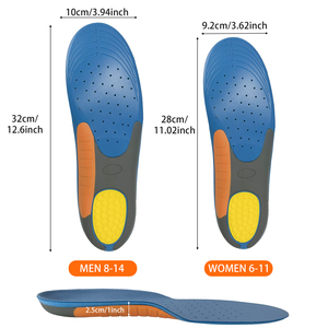 <span class=keywords><strong>Semelles</strong></span> <span class=keywords><strong>orthopédiques</strong></span> robustes <span class=keywords><strong>avec</strong></span> soutien de la voûte plantaire pour pieds larges, inserts de chaussures amortissants et distribuant la pression, à découper sur mesure - Product Image 6