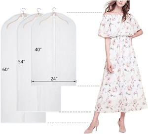 Vente en gros bon marché de sac de costume pour robe de mariée sac de robe de mariée sac de rangement avec impression de logo personnalisée - Product Image 2