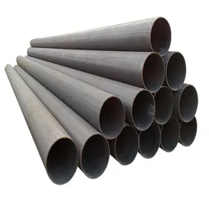 Suppliers Carbon Welded Steel Tube Pipe SSAW Round Black Iron 14 Inch Carbon Steel Pipe