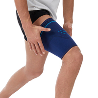 SHIWEI-2291 # 3D cuisse Compression manches accolades pour Quad & Aine soulagement de la douleur et récupération confortable porter genou cuisse soutien