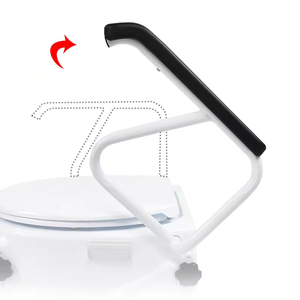 高さのある便座、トイレ用昇降式便座、高齢者・障害者用トイレ、ハンドル付き昇降式便座 - Product Image 4