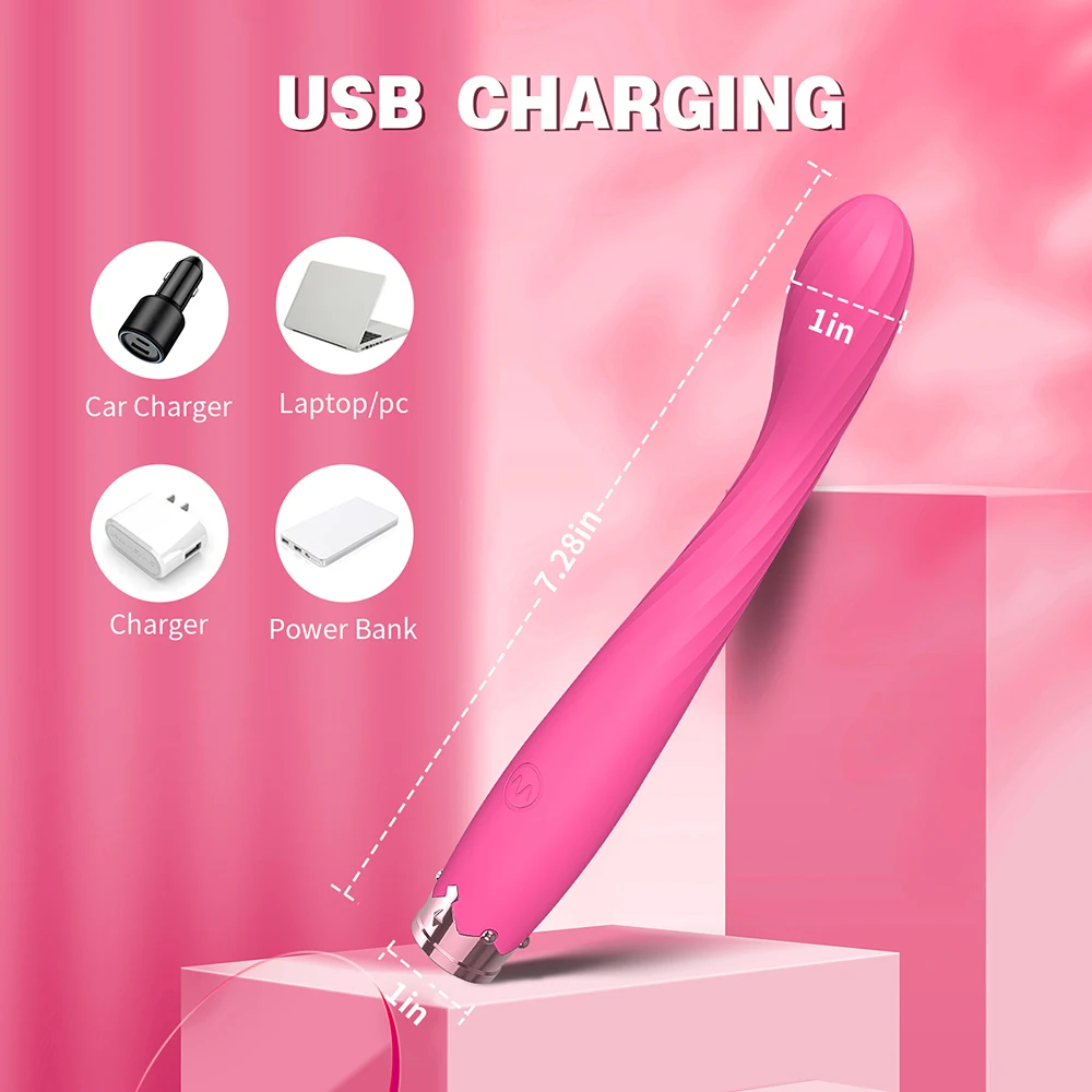 Slim Secret Massager Vibrator - USB Rechargeable Sex Toy