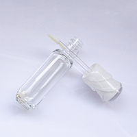 Nouveau design – Tubes de brillant à lèvres vides en plastique transparent en forme de rose, capacité 11 ml, couleur personnalisée, marque YL013, outils de maquillage en soie