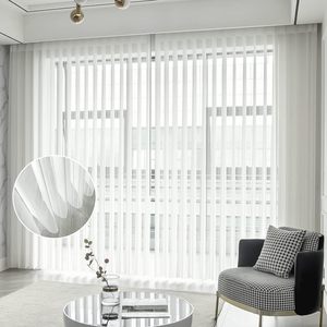Persianas Verticales Motorizadas Blancas ZSTARR, Persianas Translúcidas con Control Remoto, Paneles Translúcidos <span class=keywords><strong>para</strong></span> Ventanas Grandes y Puertas Corredizas - Product Image 1