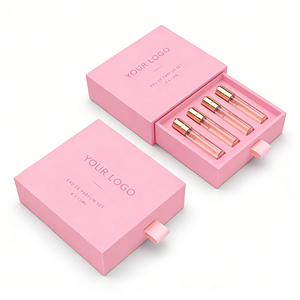 Caja de Embalaje de Papel para Fragancias Personalizadas, con Cajón Deslizable y Cinta, Caja de Muestras de Perfume, Impresión Personalizada, Fábrica OEM - Product Image 1