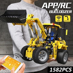 MOULDKING 13122, 1582 Uds., bloques de construcción técnicos RC, vehículo de construcción, cargadora de ruedas, Bulldozer, camión, juguetes de ladrillos para el MOC-0836 - Product Image 4