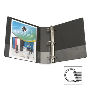 Customize High Quality PVC Ring Folders Binder With D Slant Wholesales Trading Card Binder 3 Holes D Ring Binder Folder