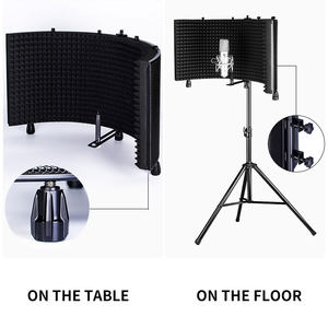 MA305 Yinyu Panneau d'isolation de micro professionnel pliable à 5 panneaux Panneau acoustique réglable pour l'<span class=keywords><strong>enregistrement</strong></span> en <span class=keywords><strong>studio</strong></span> et la cabine vocale - Product Image 5