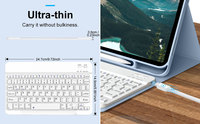 Kenke Keyboard nirkabel, mesin tik Port Usb lampu Ultra ramping dapat diisi ulang Keyboard untuk Ipad Pro 11 10.5 10.2 inci Case