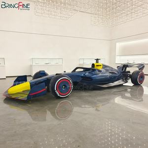 수제 1:1 스케일 대형 SS F1 레이싱카 모델 소품 금속 맞춤형 스테인리스 스틸 자동차 조각 전시용 - Product Image 1