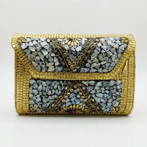 Handmade Resin Clutch <b>Bag</b> Mosaic Evening Purse Custom Shape Women Gift <b>Bag</b> for Bridal Party Promotional Use Handcrafted Custom - Product Image 1