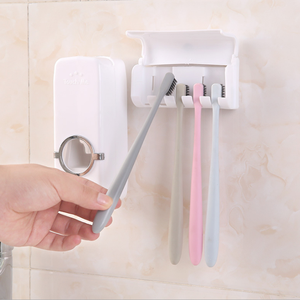 Nuevo Dispensador Automático de Pasta de Dientes Cromado para Baño, Dispensador Automático de Pasta de Dientes, Soporte para Cepillos de Dientes - Product Image 6