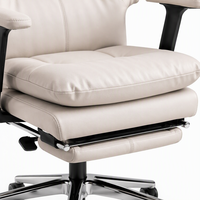Chaise de bureau exécutive en cuir PU ALINUNU ODM OEM pour bureau 90-160 °   Chaise de bureau pivotante inclinable à dossier haut