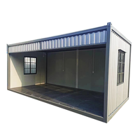 Maison préfabriquée légère en acier 20 pieds préfabriquée emballage plat maison modulaire en conteneur ondulé pour usage domestique