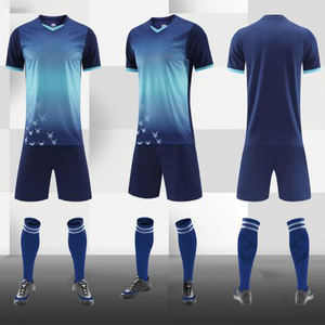 Maillots de football respirants à manches courtes imprimés pour l'été, livraison rapide en gros, 100 % polyester, séchage rapide - Product Image 1