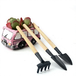 Juego de herramientas de jardinería para mini jardín, 3 piezas, de hierro, ligero, para plantar flores, suculentas, uso doméstico - Product Image 3