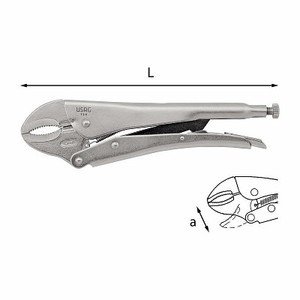 Pince réglable autobloquante en acier à haute teneur en carbone mâchoires concaves pour poignée de sertissage utilisation industrielle bricolage droit OEM personnalisable - Product Image 1