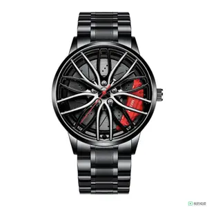 Yiwu trend full-automatic quartz movement men's watch wheel non-mechanical fashion leisure sports multi-function wrist watch