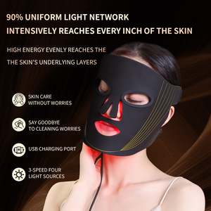 Appareil de beauté LED Yanxer pour la maison, EMS, thérapie par lumière rouge, <span class=keywords><strong>masque</strong></span> facial 4 couleurs, <span class=keywords><strong>anti</strong></span>-<span class=keywords><strong>rides</strong></span>, rajeunissement de la peau, <span class=keywords><strong>masque</strong></span> facial - Product Image 1