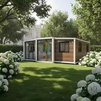 Casa Contenedor Expandible de Lujo de 40 pies, Edificio de Oficinas Prefabricado Moderno Personalizado, Diseño de Hogar a Medida con Plano de Colores y Uso Comercial
