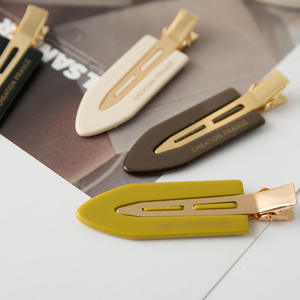 <span class=keywords><strong>Yuxi</strong></span> personnalisé haut de gamme femmes acétate épingles à cheveux élégant bec de canard bord pinces à cheveux Ins Style à la mode sans Trace maquillage quotidien - Product Image 4
