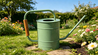 Arrosoir en fer avec revêtement en poudre, taille et couleur personnalisables, arrosoir de jardin en métal avec long bec pour plantes d'intérieur et d'extérieur