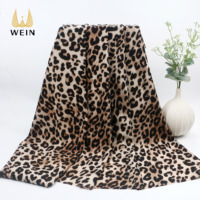 WI-D04 Tissu imprimé léopard de haute qualité élasticité imprimé tissu extensible dans les 4 sens pour les vêtements