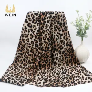 WI-D04 tessuto elasticizzato a 4 vie stampato con stampa leopardata africana di alta qualità per abbigliamento