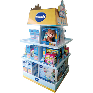 Tùy chỉnh 1/2 3 mặt bán lẻ PDQ tông quý hộp hiển thị Pallet đứng đồ uống nửa Pallet hiển thị xếp chồng cho siêu thị - Product Image 5