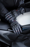 Gants de moto anti-chute pour l'hiver, pour hommes et femmes, imperméables, coupe-vent et en tissu peluche, équipement de protection pour moto