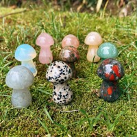 Offre Spéciale – Champignon en Cristal de Pierre Naturelle Polie de 35 mm, Sculpté, de Haute Qualité, pour la Guérison, Vente en Gros