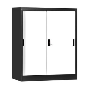 Archivador Con 2 Puerta De Oficina Almacen,Gabinete Organizador Con Cerradura Y Estantes,Moderno Guarda Archivo De Multiuso - Product Image 5