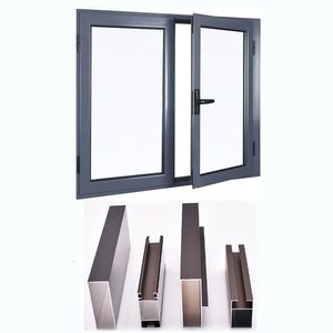 Nhà máy ban đầu của nhà sản xuất Anodized gỗ hạt nhôm đùn hồ sơ sơn tĩnh điện cho cửa sổ và cửa ra vào - Product Image 5