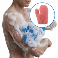Gant de gommage léger en TPU pour le corps, éponge filet africaine pour éliminer les peaux mortes, pour le bain