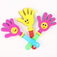 Accessoires de cheering promotionnels en plastique coloré, claquettes à main, bâtons de cheering, jouets bruyants pour fêtes, concerts et événements sportifs