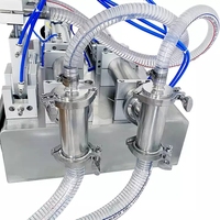 Machine de remplissage semi-automatique pour sachets Doypack, pochettes souples et liquides (détergent, jus)