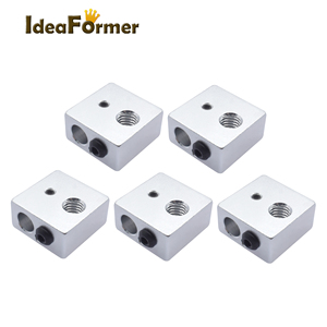 Nouveau bloc chauffant d'extrusion MK pour imprimante 3D (aluminium) pour imprimante FDM avec thermistors et câble - Product Image 6