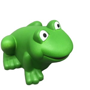 Wholesale Promotional Toys Frog Stress Balls Novelty PU Foam Squeeze Toy for Anxiety Relief