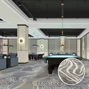Alfombra de Pelo Cortado y Tufted, Fabricada a Máquina, de Nylon, Reversible, Lavable, Moderna, de Pared a Pared, para Hotel, Tipo Axminster - Product Image 2