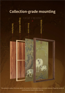 ภาพวาดแขวนผนังห้องนั่งเล่น หลาง ซื่อ ซาน หยาง ไค ไท ตู ของตกแต่งสำนักงาน ภาพวาดชื่อดัง ของขวัญขึ้นบ้านใหม่ ของขวัญเปิดกิจการ - Product Image 6