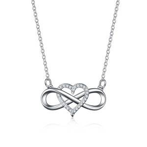 2025 amore infinito 925 ciondolo a forma di cuore in argento Sterling 8 lusso e Versatile per collana da donna - Product Image 5
