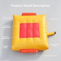Coussin d'air gonflable de sauvetage incendie, résistant à l'usure, pour évacuation d'urgence en hauteur, matelas pneumatique pour les pompiers et les secours en immeubles de grande hauteur
