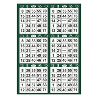 Nouveau jeu de bingo 2025 avec 75 billets de jeu et 10 carnets de cartes de bingo imprimées numériquement pour événements sociaux