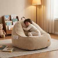 Fauteuil pouf enfant durable à une place, rembourré en mousse douce, confortable et design décontracté, idéal pour le jeu et la télévision
