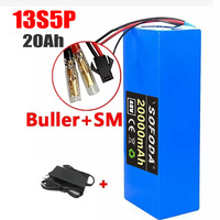 Batterie de scooter électrique 48V 13S5P 20Ah avec protection BMS et chargeur Chine